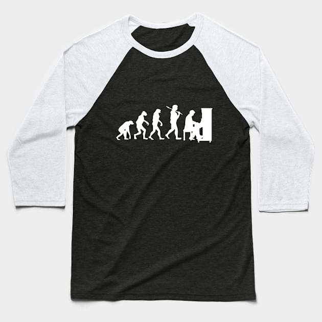 Piano player Baseball T-Shirt by Franja